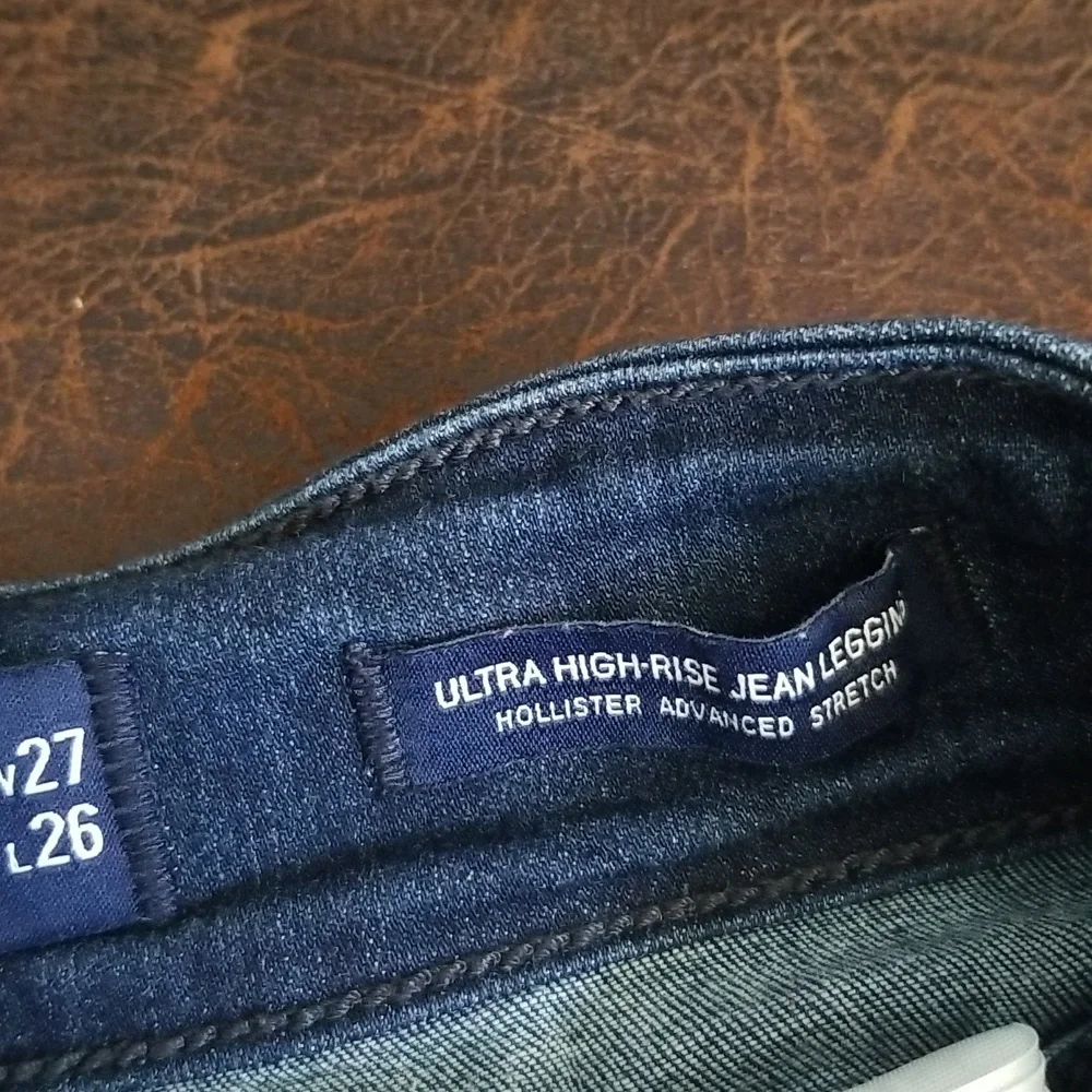 #D - 24/23.5 Hollister Advanced Stretch Ultra High Rise Jean Leggings Sz 5S - Picture 4 of 14